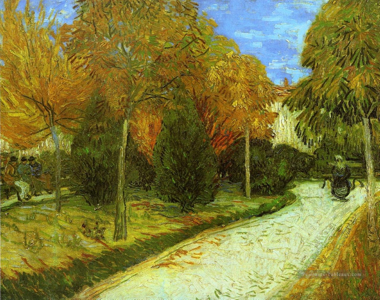 Chemin dans le parc d’Arles Vincent van Gogh Peintures à l'huile